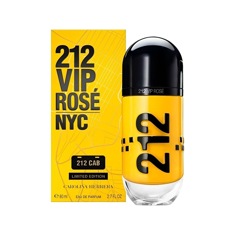 Perfume Feminino Carolina Herrera 212 Vip Rose NYC CAB Limited Edition EDP 80 ml
