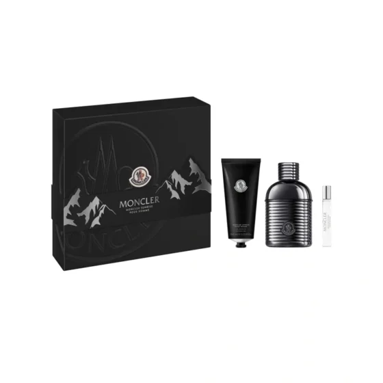 Kit Perfume Masculino Moncler Sunrise Pour Homme EDP 100 ml + Perfume 7.5 ml + Gel de Banho 100 ml